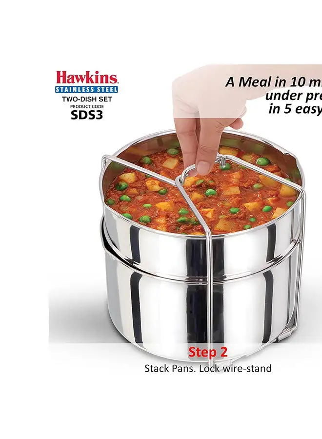 Hawkins Hawkins Stainless Steel 2 Dish Set