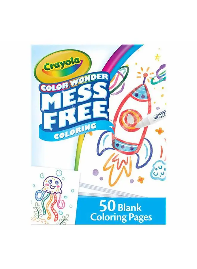 Crayola Color Wonder 50 Blank Coloring Pages