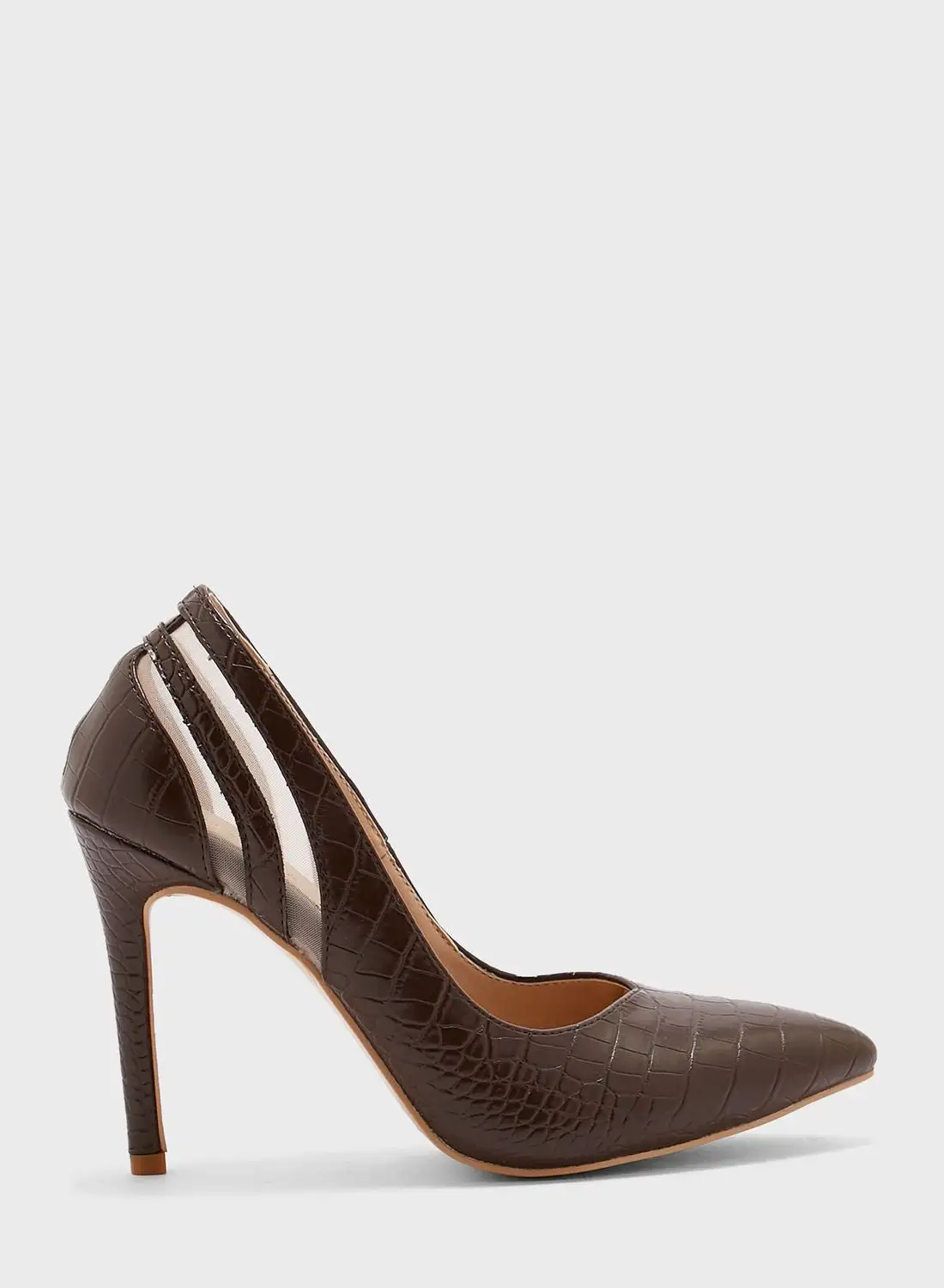 Khizana Cutout Detail Pointed Pump