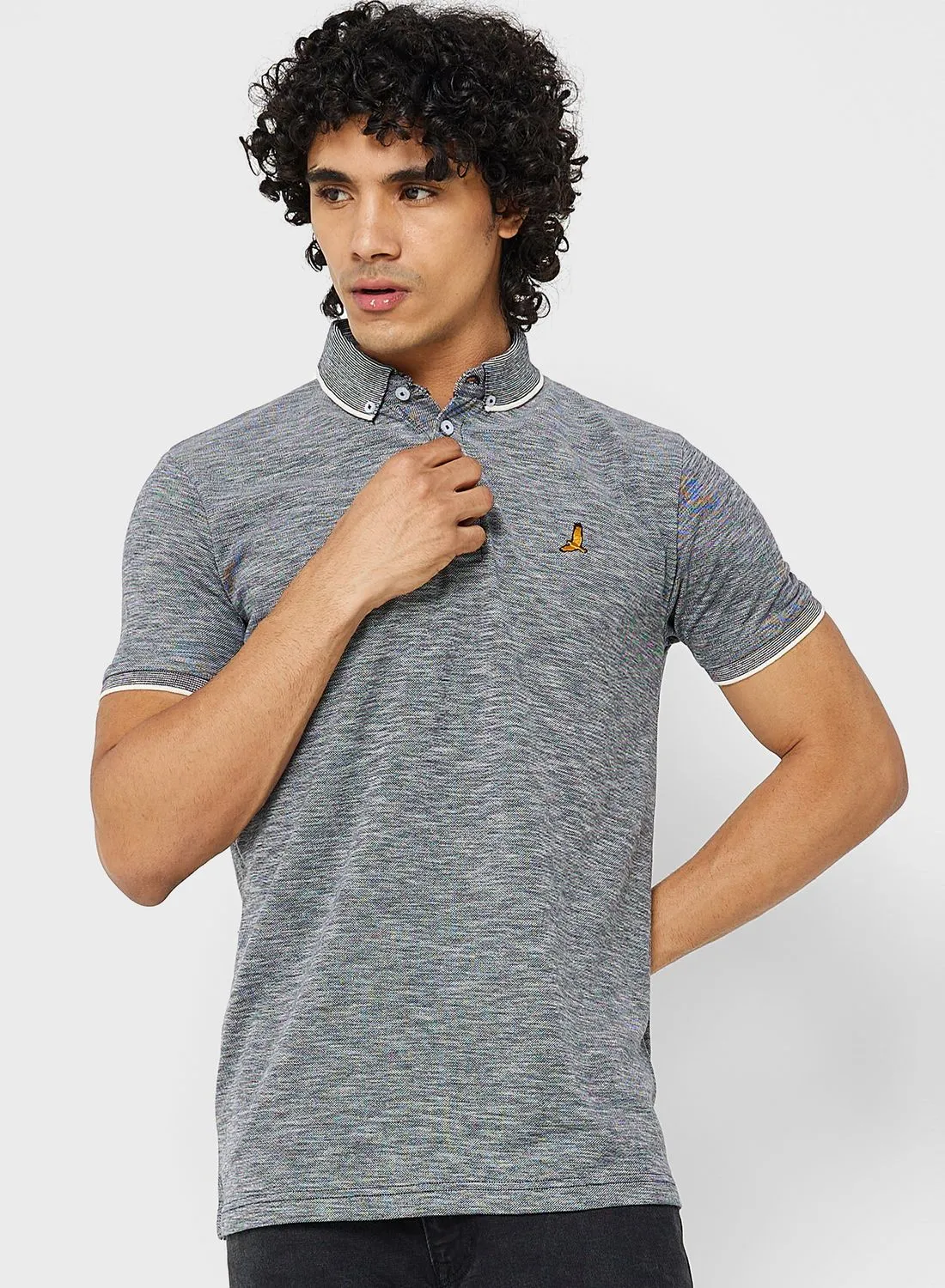 BRAVE SOUL Mens Ss Pique Club Polo Shirt