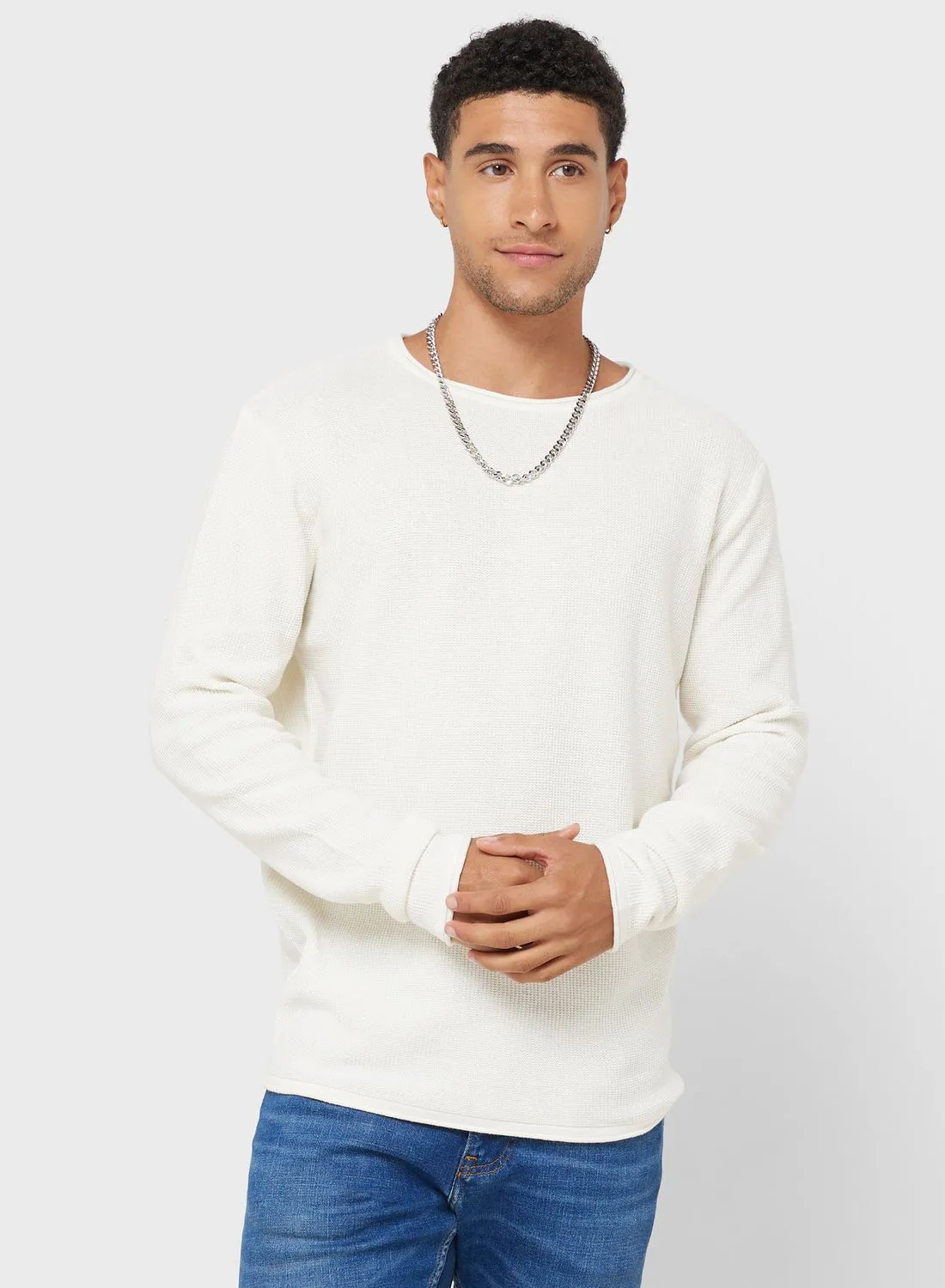 BRAVE SOUL Cable Knit Sweater