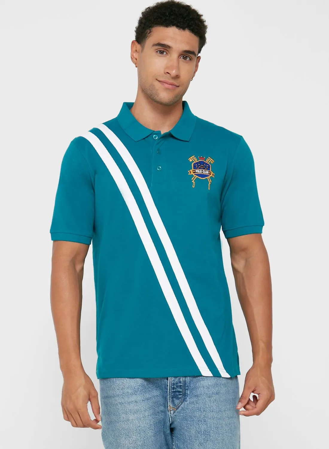 Seventy Five Stripe Polo Shirt