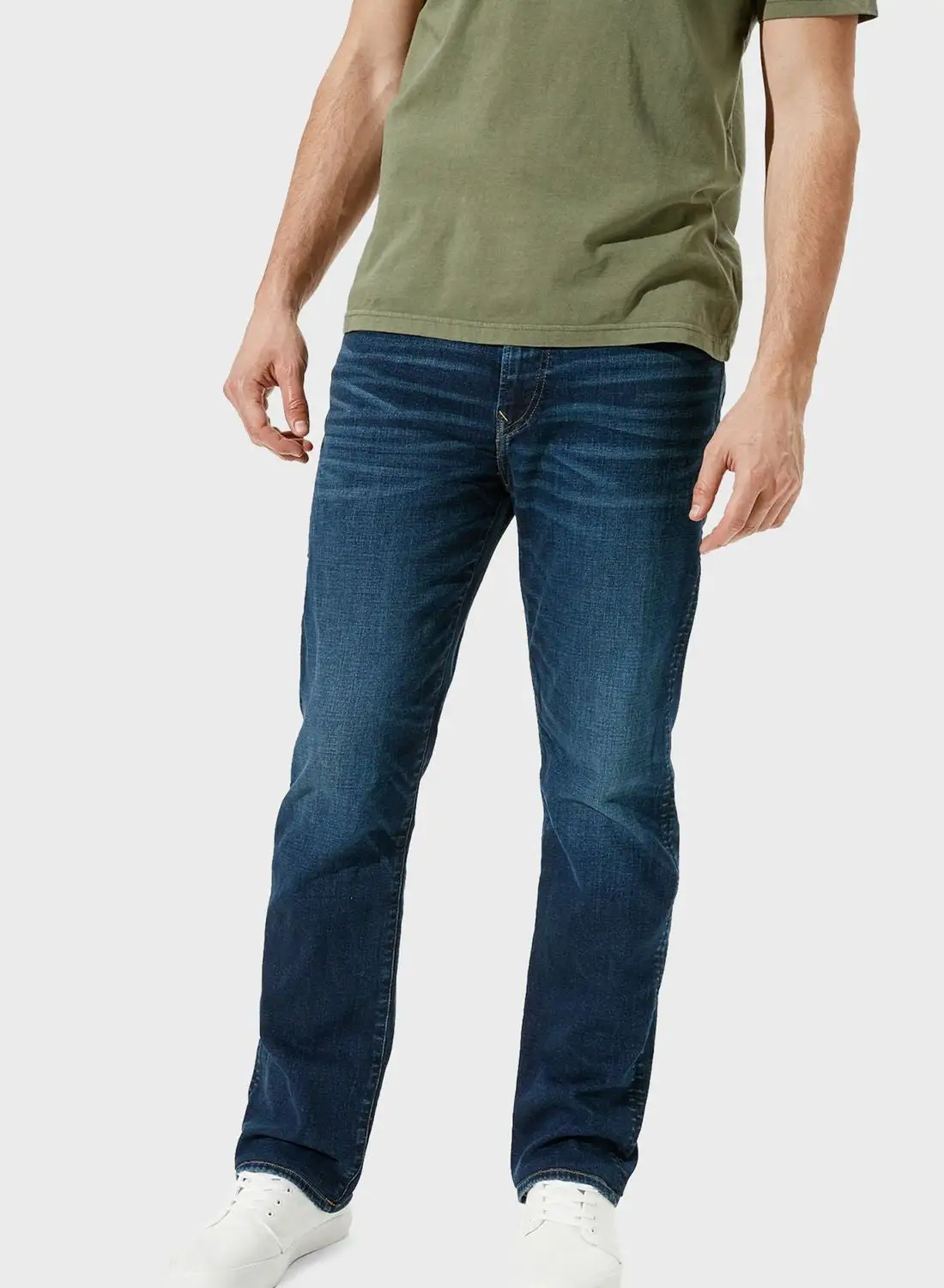 American Eagle Mid Wash Relaxed Jeans