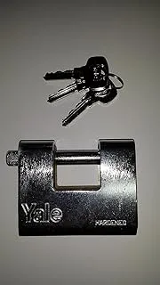 Yale 160ME60 Armoured Padlock, 60 mm Size, Silver