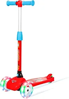 Spartan Disney Spiderman,Frozen,Minnie,Miceky,Cars,Princess 3-Wheel Light Up Scooter for Kids; LED Lighted Wheels, Adjustable Handlebars ,Advanced Technology for Increased Control,Stability & Balance