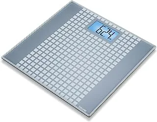 Beurer GS 206 Squares glass scale, GS 206 Squares grey