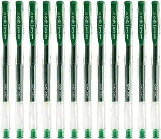 Mitsubishi Uni-Ball Signo 0.7 mm Tip Roller Pen 12-Pieces, Green