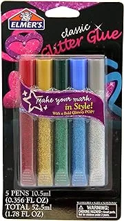 ELMER'S 3-D PAINT PENS 5 GLITTER CLSIC