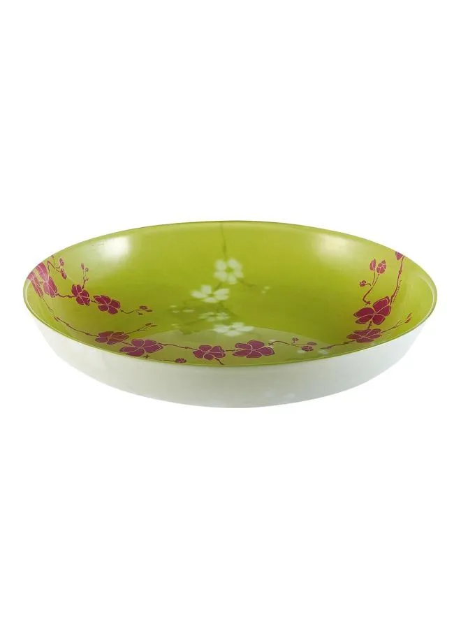 Luminarc 6-Piece Value Pack Kashima Soup Plate Set Green/Pink 20cm