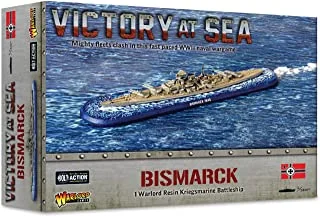 WarLord Victory at Sea Bismarck Kriegsmarine for Victory at Sea WWII Table Top Battleship Plastic Model Kit 742411010