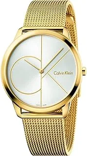 Calvin Klein Men's Quartz Watch, Analog Display and Stainless Steel Strap K3M21526