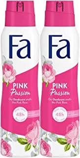 FA Deodorant Spray Pink Passion 150ml, Pack of 2