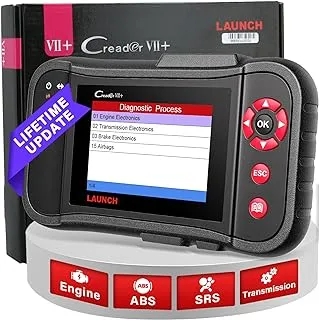 Launch X431 Creader VII+ (CRP123) Auto Code Reader EOBD OBD2 Scanner Scan Tool Testing Engine/Transmission/ABS/Airbag System Update via PC