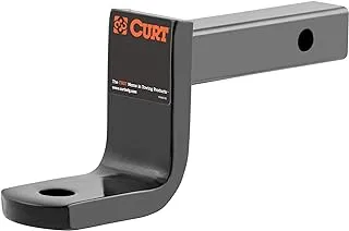 CURT 45521 Class 2 Trailer Hitch Ball Mount, Fits 1-1/4-Inch Receiver, 3,500 lbs, 3/4-Inch Hole, 3-1/4-Inch Drop, 2-5/8-Inch Rise, black