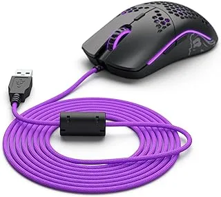 Glorious Ascended Cable (Purple) - Flexible Lightweight Paracord - Gaming Mouse Replacement Cable Repair Accessory