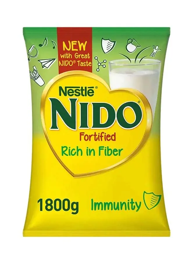 Nido Fortified Milk Powder Rich In Fiber Pouch 1800grams