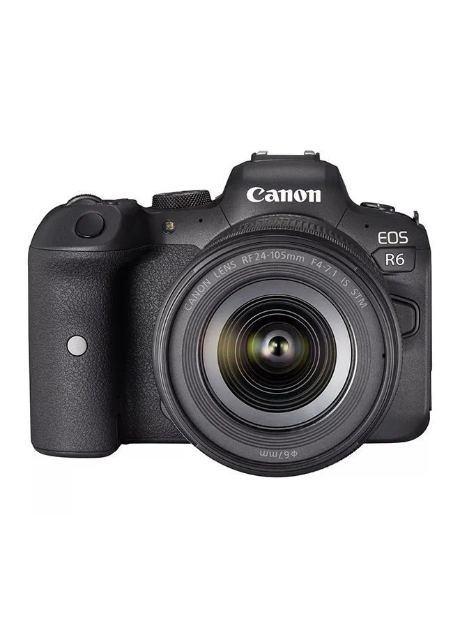 Canon EOS R6 Mirrorless Camera Body with RF24-105mm F4-7.1 IS STM Lens Kit، Full-frame، 20 MP، Up to 8-stop in Body IS، 20 fps، 4K 60p Movies، Bluetooth & Wi-Fi، Max ISO 102،400