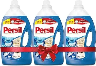 Persil Power Gel Liquid Laundry Detergent, With Deep Clean Technology, For Top Loading Washing Machines, Oud Perfume, 3x4.8 L