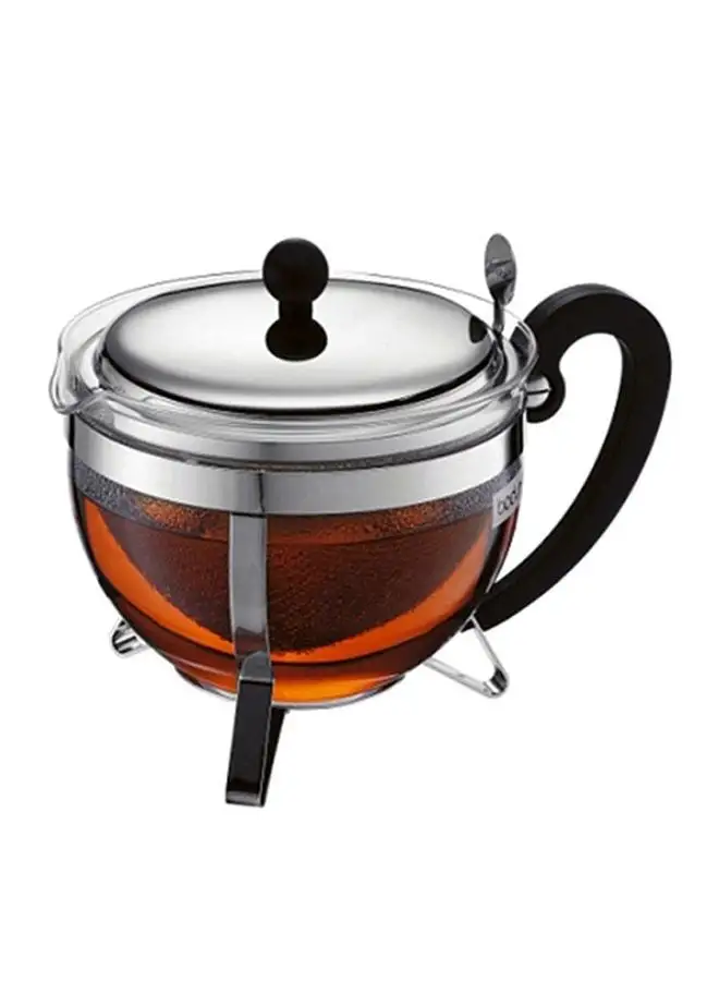 bodum Chambord Tea Pot Silver/Black