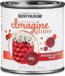 Rust-Oleum Intense Glitter Paint 8oz Red