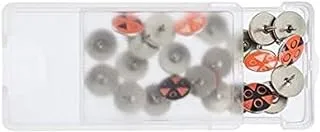 Hema Box of Thumbtacks, Orange/Black