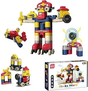 Building Blocks Set For Kids Girls, Trendy City Build House Toy (57pieces Robot Building Blocks)