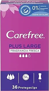 Carefree Plus Large Fresh 36 Count 140G