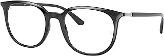 Ray-Ban Vista Men's 0RX7190 Optical Frames, Color: Black, Size: 53