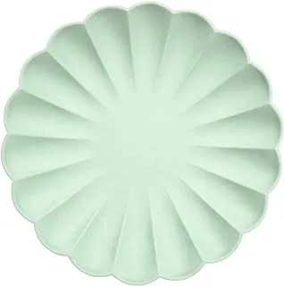 Meri Meri Simply Eco Party Plates 8 Pieces, Large, Mint