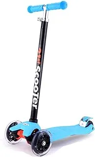 COOLBABY Kids Scooter 3 Wheel 4 Wheel Mini Adjustable Kick Scooter with LED Light Up Wheels