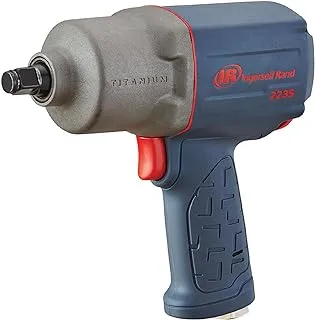 Ingersoll Rand 2235TiMAX 1/2” Drive Air Impact Wrench – Lightweight 4.6 lb Design, Powerful Torque Output Up to 1,350 ft-lbs, Titanium Hammer Case, Max Control, Gray