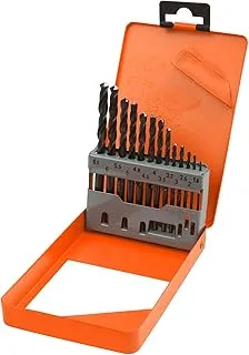 WOKIN Hss Twist Drill Bits Set (Black/Orange, 13 Pieces, 1.5 - 6.5mm)