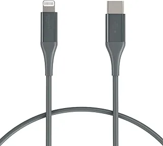 Amazon Basics Usb-C To Lightning Cable Cord ، شاحن معتمد من Mfi لأجهزة Apple Iphone 13/12/11 ، Ipad ، 10،000 Bend Lifespan - Midnight Green ، 1-Ft