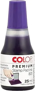 COLOP STAMP PAD INK801 25ml VIOLET Water-Based Ink | Stamp Pad Refill Ink