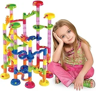 Mumoo Bear Marble Run, 105 Pcs Runs Toy , Maze Race Coaster Track Game Set, Stem Educational Learning For Kids Boys And Girls 3+Years Old