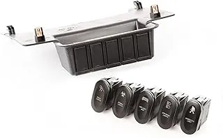 Rugged Ridge | Switch Panel Kit | 17235.73 | Fits 2011-2018 Jeep Wrangler JK, Charcoal