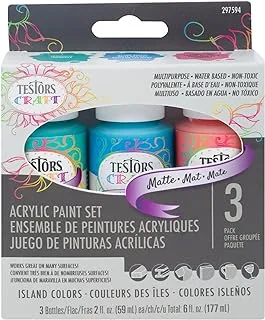 Testors Craft Acrylic Paint Kit, 0.5 Liters, Multicolor