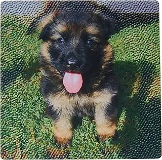 3Drose Llc 8 X 0.25 Inches Mouse Pad, German Shepherd Puppy With Textured Background (Mp_107057_1)