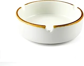 Porceletta Mocha Porcelain Round Ashtray, 10.5 cm Diameter