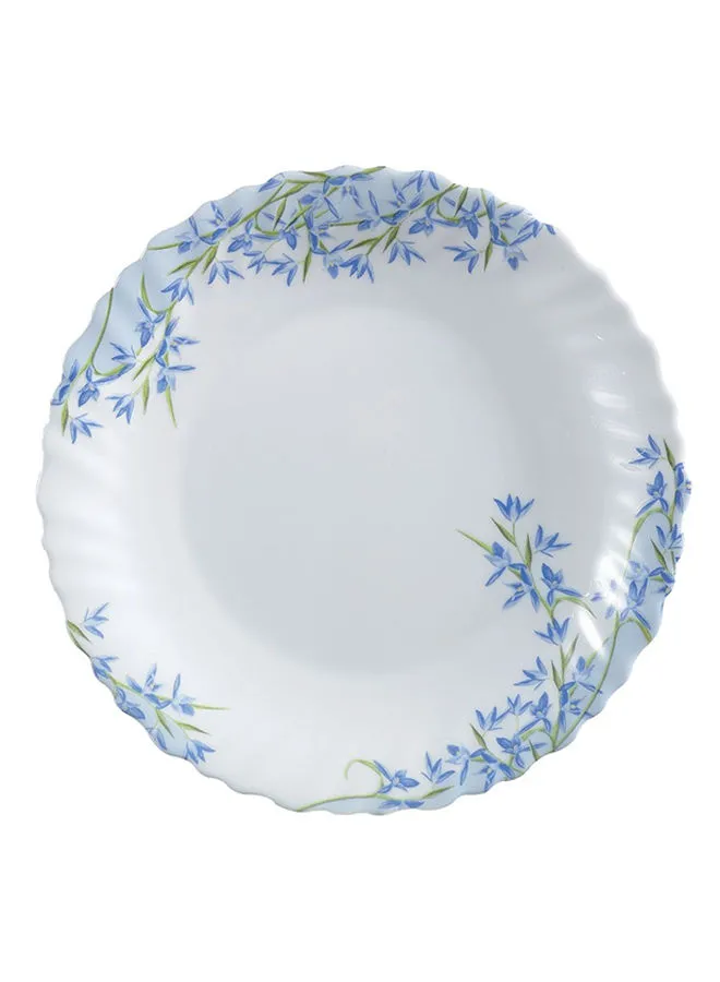 Luminarc 6-Piece Dessert Plate Blue/White