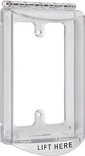 Safety Technology International, Inc. Sti-6519 Single-Gang Hinged Clear Protective Polycarbonate Cover Multipurpose With Mounting Plate