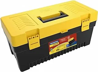 Tramontina Plastic Tool Box with Plastic Tray Removable, 20-Inch Length