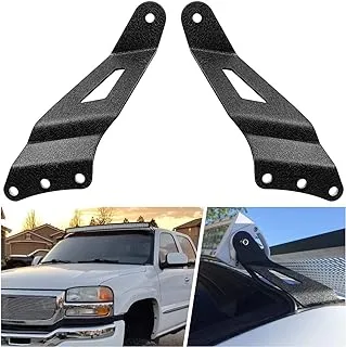 Nilight 90030B 2Pcs 50” Curved Led Light Bar Bracket At Upper Windshield Roof Cab For 99-06 Chevy Silverado Suburban Avalanche Tahoe & gmc Yukon Sierra, 2 Years Warranty