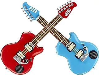 Little Tikes My Real Jam Twice The Fun Guitar - Two Toy Guitars With Cases & Straps - 4 Play Modes, Volume Control, Bluetooth Connectivity - Encourages Imaginative & Creative Play - For Kids Ages 3+