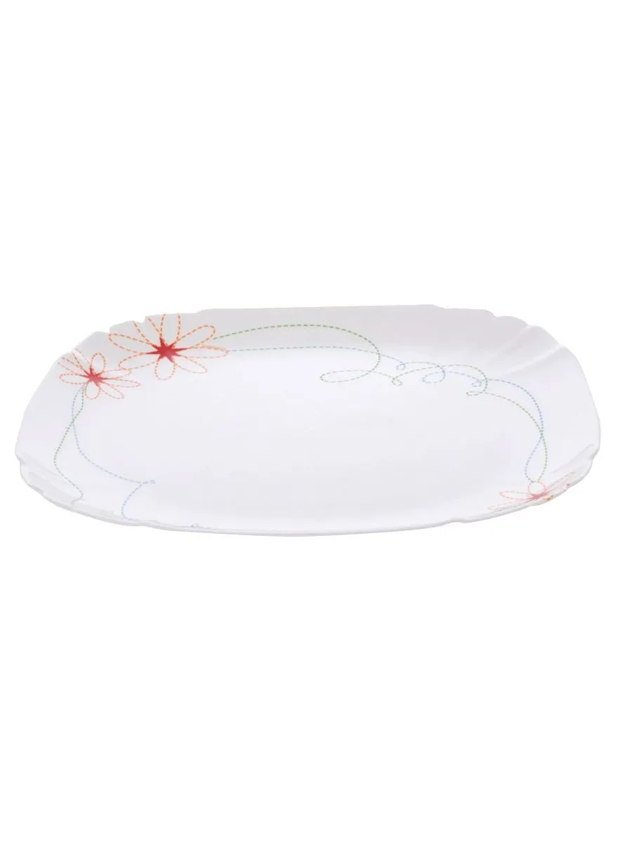 Luminarc Lotusia Floress Dessert Plate White 21cm