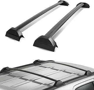 DNA MOTORING Pt-Ztl-8033 Aluminum Top Rail Roof Rack Cross Bar[02-06 Honda Crv],Black