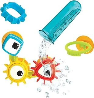 Yookidoo Bath Toy- Spin 'N' Spout Water Gear - Three Gears With Googly Eyes In The Middle That Spin And Attach, One Size