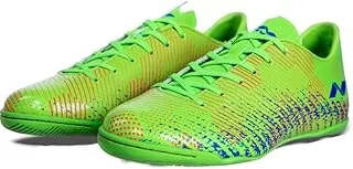 Nivia Encounter 9.0 Futsal Shoes, Neon Green-Blue UK-5