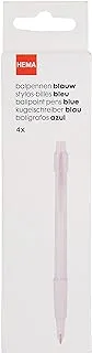 Hema Ink Ballpoint Pens 4 Pack, Blue