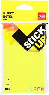 Deli EA02502 Sticky Notes 100 Sheets, 76x126 mm Size, Multicolour